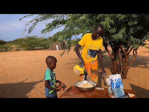 Simple Morning in the Village | Making Tea and Cleaning the Compound