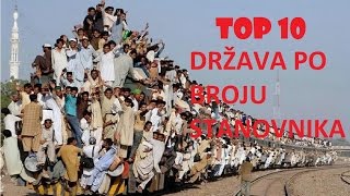 Top 10 država po broju stanovnika - Top lista studio