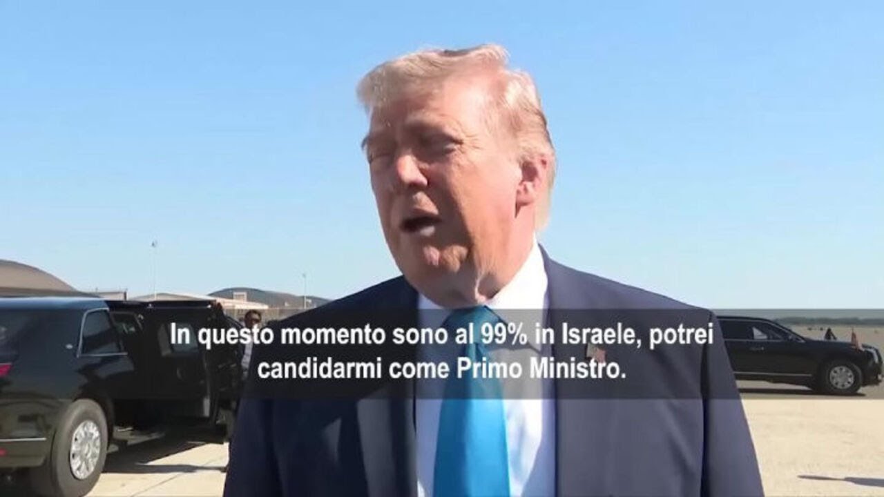 Trump: Sono al 99% nei sondaggi in Israele, potrei candidarmi lì