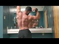 Back workout #2 of the day posing practice men's physique bodybuilding