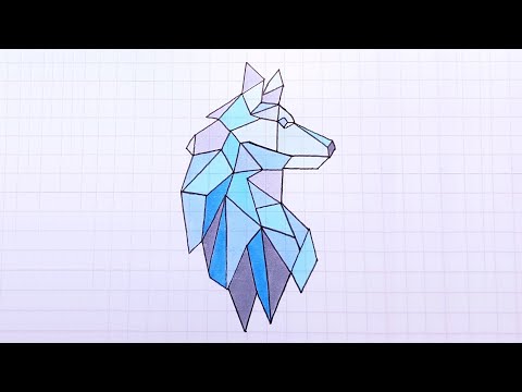 How to Draw - Easy Geometric Animals (Part 123) | 3d drawing | #shorts