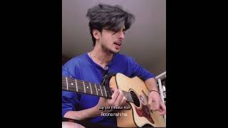 Aaj dil dhuka hai | Acoustic Cover | Khawaja Sami | Original Singer | Atif Aslam #shorts