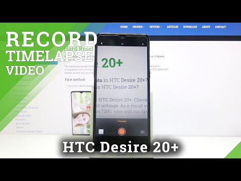 How to Record Timelapse Video on HTC Desire 20+ - Speed Up Video