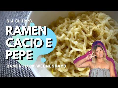 INSTANT RAMEN CACIO E PEPE - Cheesy and creamy instant noodles 🧀