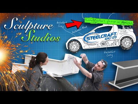 Fake Steel Girder - On a CAR ROOF ?? - by Sculpture Studios