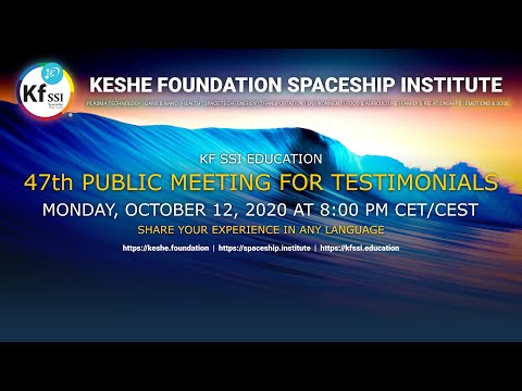 47th Public Meeting for Testimonials October 12th, 2020