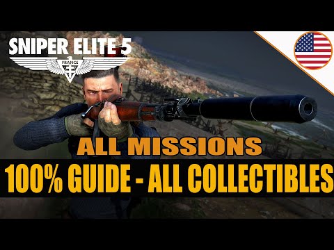 Sniper Elite 5 - 100% Guide - All Collectibles - All Campaign - Alle Missions