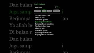 Download lagu lirik sholawat spesial bulan rajab mp3