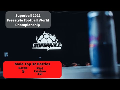 Superball 2022 - PWG VS Esteban - Male Top 32 Battles (Freestyle Football World Championship)