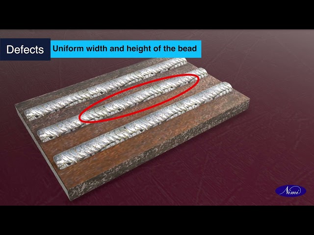 Weaved bead on an M.S Plate 10 mm thick in a flat position "SWAW"