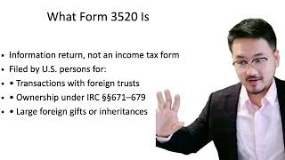 Form 3520: Foreign Trust and Gift Reporting Guide