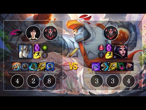 USG Dasher Galio vs LeBlanc Mid - KR GrandMaster Patch 10.10