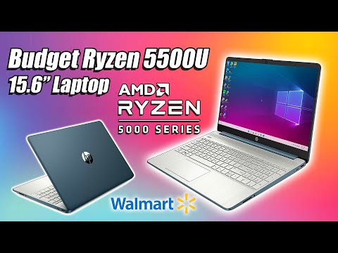A Low-Cost Ryzen 5 5500U 15.6 Inch Laptop From Walmart! HP 15wm Hands-On Review
