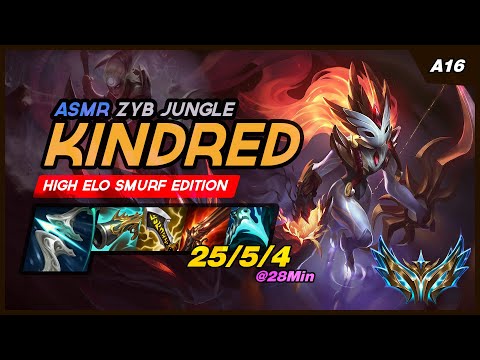 zyb Kindred vs Diana ASMR | Challenger Kindred Jungle | League Sounds to Fall Asleep and Relax