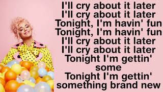 Katy Perry ~ Cry About It Later ~ Lyrics