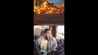 Trucker captures shocking ups plane explosion in Kentucky