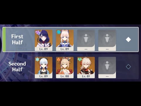 2.2 Spiral Abyss, Inazuma 5★ Team [Raiden/Kokomi & BIG3] - (Floor 12, 9 Stars)