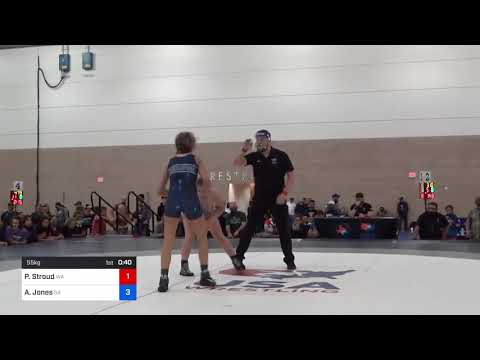 55 Kg Rr Rnd 2 - Payton Stroud, Wa Vs Amani Jones, Ga