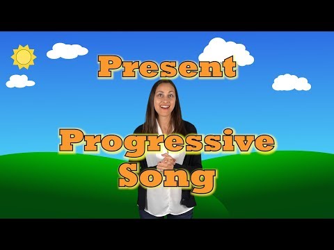 He is, She is: Present Progressive Phrase Song | Songs for Speech Therapy and ELD