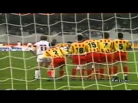 Serie A 1990-1991, day 23 Lecce - Roma 1-1 (Muzzi, Pasculli)