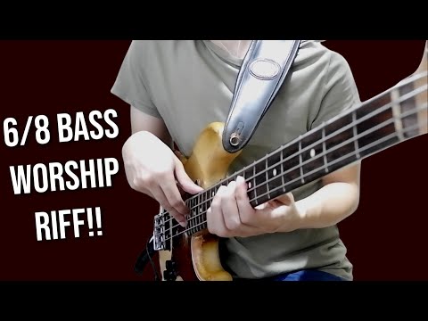 Beautiful 6/8 BASS Worship Riff with TABS!