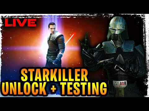 7 STAR STARKILLER UNLOCK + INITIAL GAMEPLAY TESTING LIVE - GALAXY OF HEROES