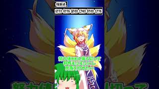 東方キャラがポケモンだった場合の種族値を考えてみよう！ 八雲藍編 #ポケモンsv #東方 #東方project #shorts #ゆっくり実況 #ゆっくり解説#八雲藍