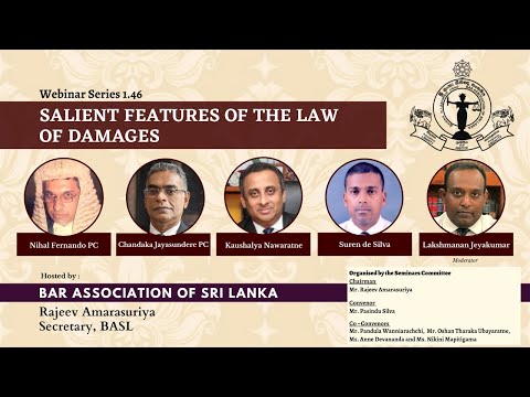 BASL Webinar 1.46 - Salient Features of the Law of Damages