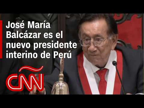 Congreso de Perú elige a José María Balcázar como nuevo presidente interino