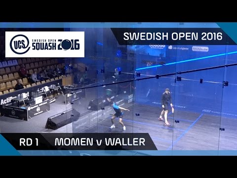 Squash: Momen v Waller - UCS Swedish Open 2016 - Rd 1 Highlights
