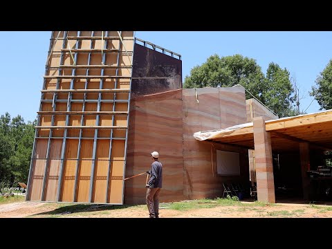Rammed Earth Reveal - We Made a Slide - #100