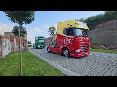 „Camioanele tatuate” ale lui Ovidiu Orădan au făcut furori la Festivalul Truck Tuning Art 2023