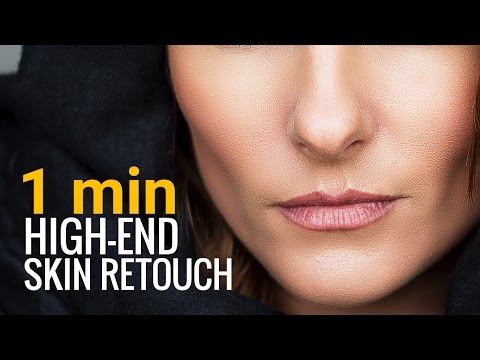 adobe photoshop high end skin softening under a minute