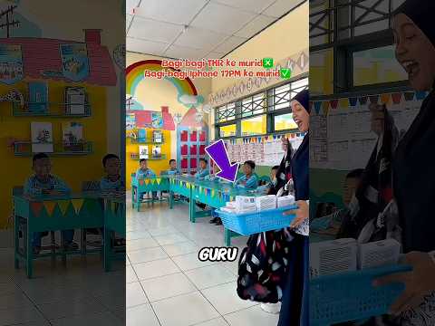 Guru Baik ini Bikin Sekelas Heboh Karena Bagi-Bagi IPhone 17 Pro Max Pink!📱😍