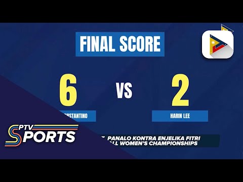 Rubilen Amit, panalo kontra Enjelika Fitri sa Asian 10-ball Women's Championship