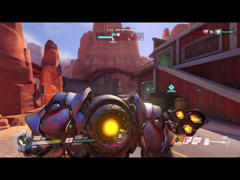 Overwatch Launch MP gameplay pt7 - Trying Brawl "Arcade" Mode w/Reinhardt