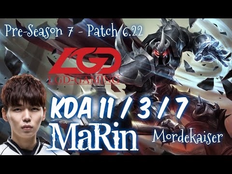 LGD MaRin MORDEKAISER vs EKKO Top - Patch 6.22 KR
