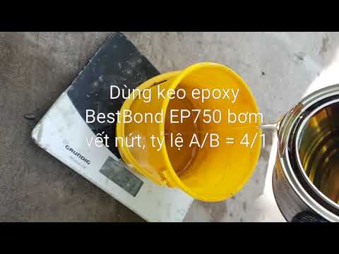 Xử lý nứt bằng EP750 va EP751