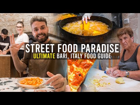 BEST Italian Food to Try - ULTIMATE Street Food Tour in Bari, Italy