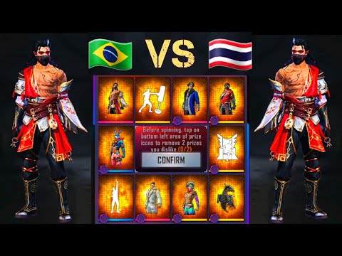 NEW CHALLENGE 💎 Brazil server vs thailand server 🇧🇷 vs 🇹🇭 free fire / تحدي الحظ بين سيرفرين