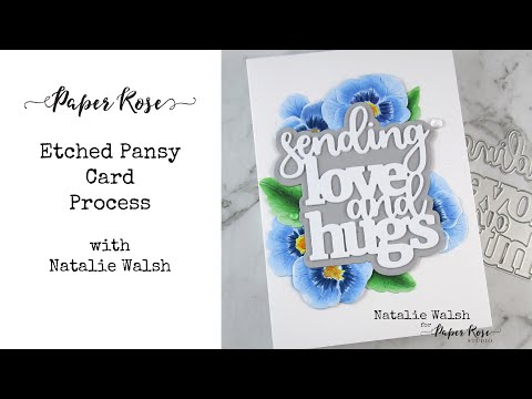 Paper Rose Etched Pansy Die | Cardmaking Process