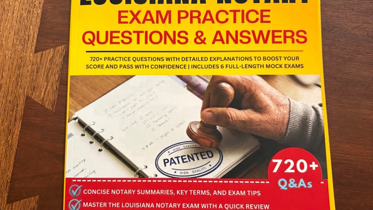 Louisiana notary exam: IRONIC WRONG ANSWERS Pt 1 - learn right answers from books with big mistakes