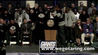 We Got A Ring - New York Giants  (Live)