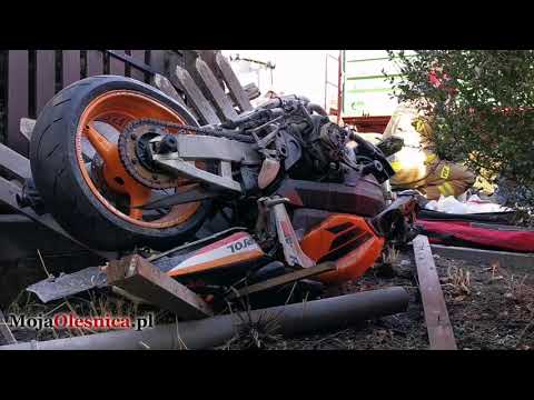 15.11.2020 Karwiniec, Bierutów - wypadek z motocyklistą