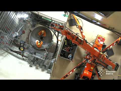 Kernkraftwerk Grafenrheinfeld: Demontage Druckspeicher im Schnelldurchlauf