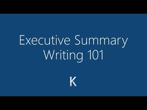 How to Write an Executive Summary - Detailed Tutorial
