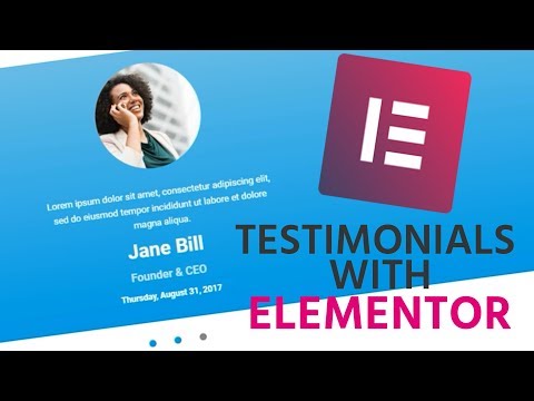 How to Use Elementor Testimonials Carousel Widget