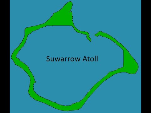Simple Map of Suwarrow Atoll #mapping