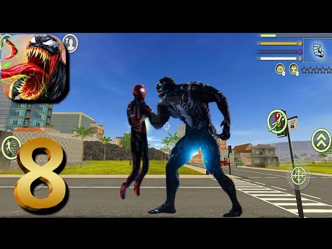 Amazing Super Venom Spiderman Rope Hero - Gangster Vegas City #8 Android Gameplay