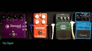 Video thumbnail for Vibrato Shootout - Diamond VS TC Shaker VS Behringer UV300 VS Boss VB-2w by Tri Pedal Reviews